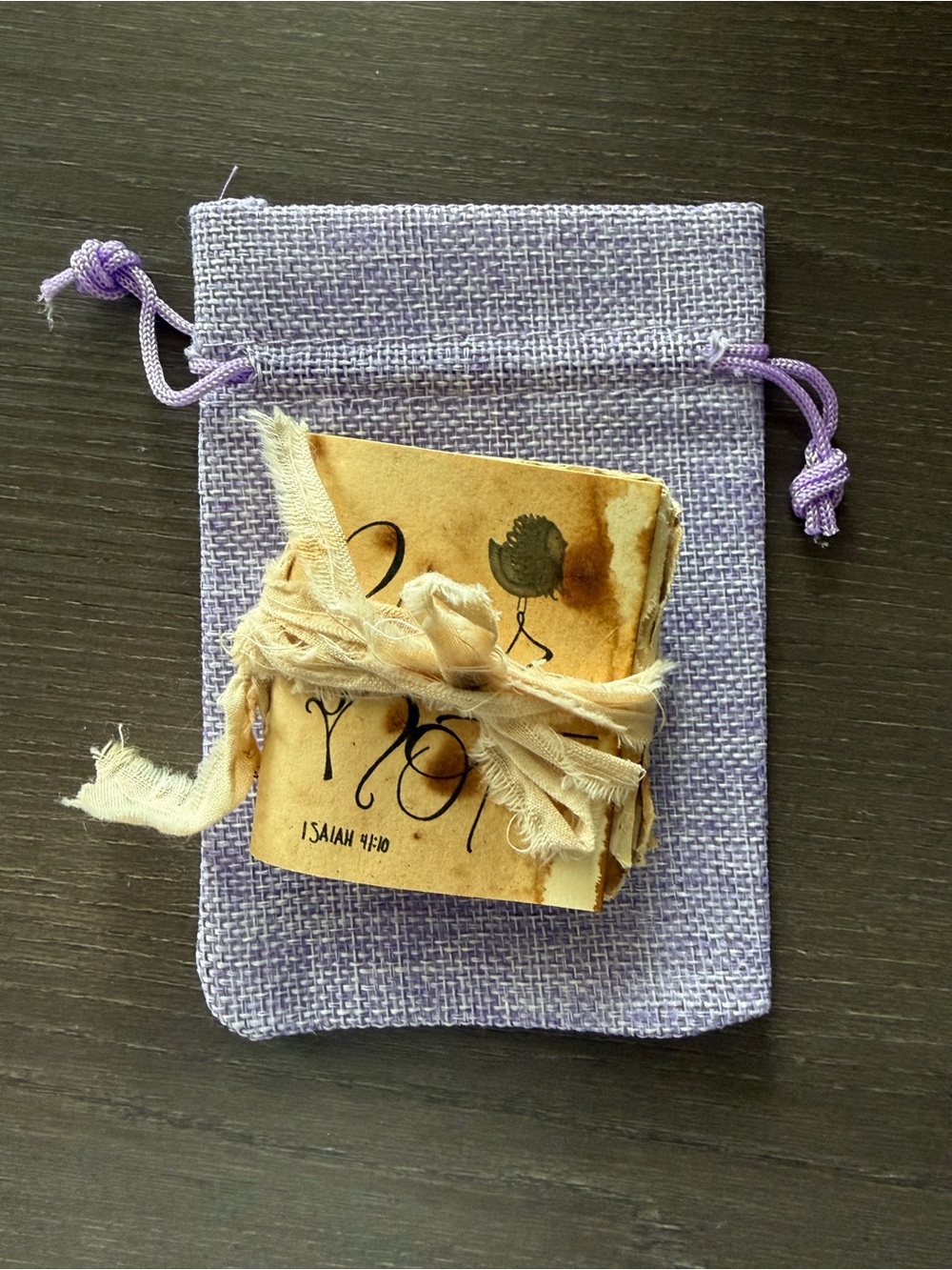 Handmade Mini Faith Junk Journal Fear Not Isaiah 41:10 Cottagecore